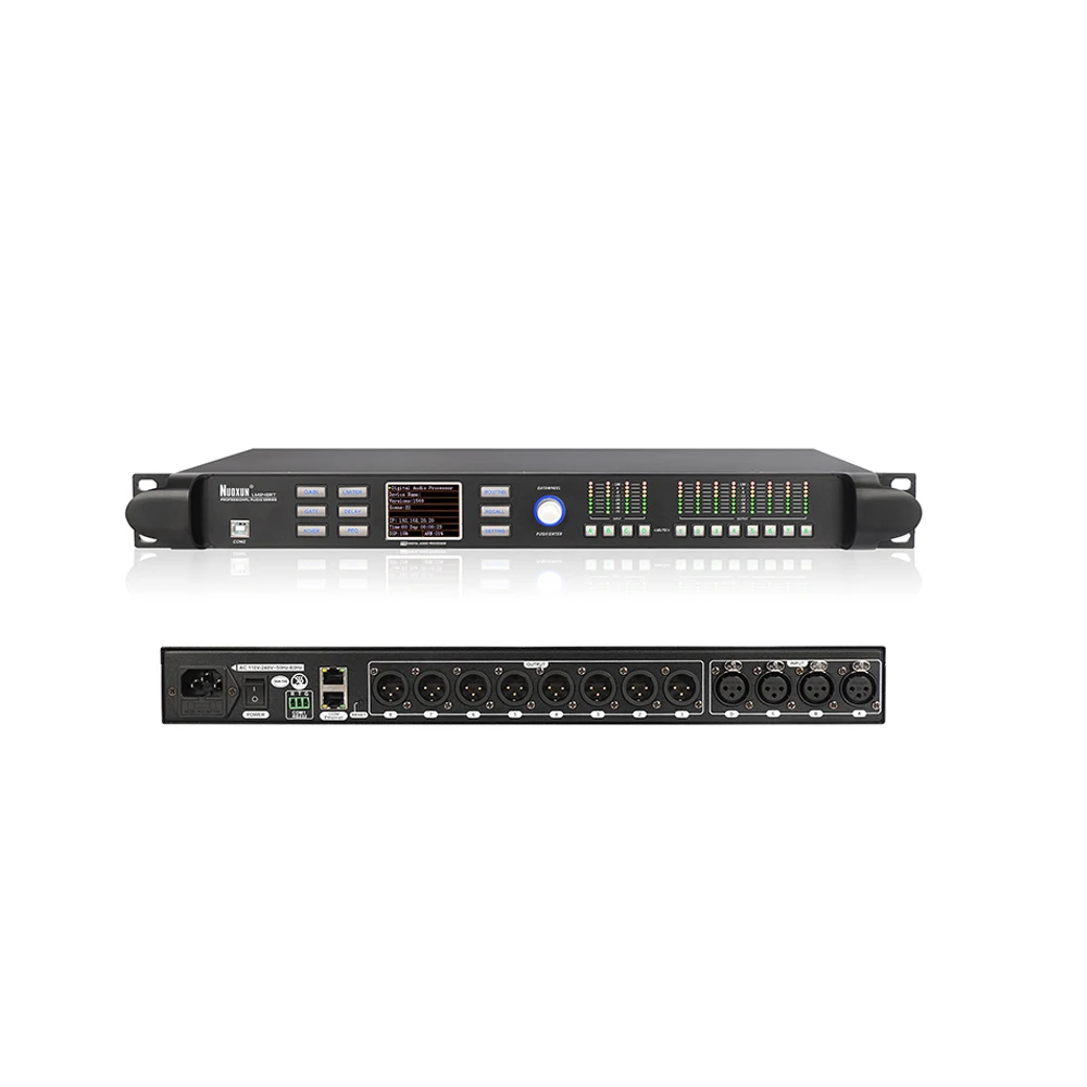 

NUOXUN digital audio processor 4 input 8 Output Speaker Management System for stage linear array system