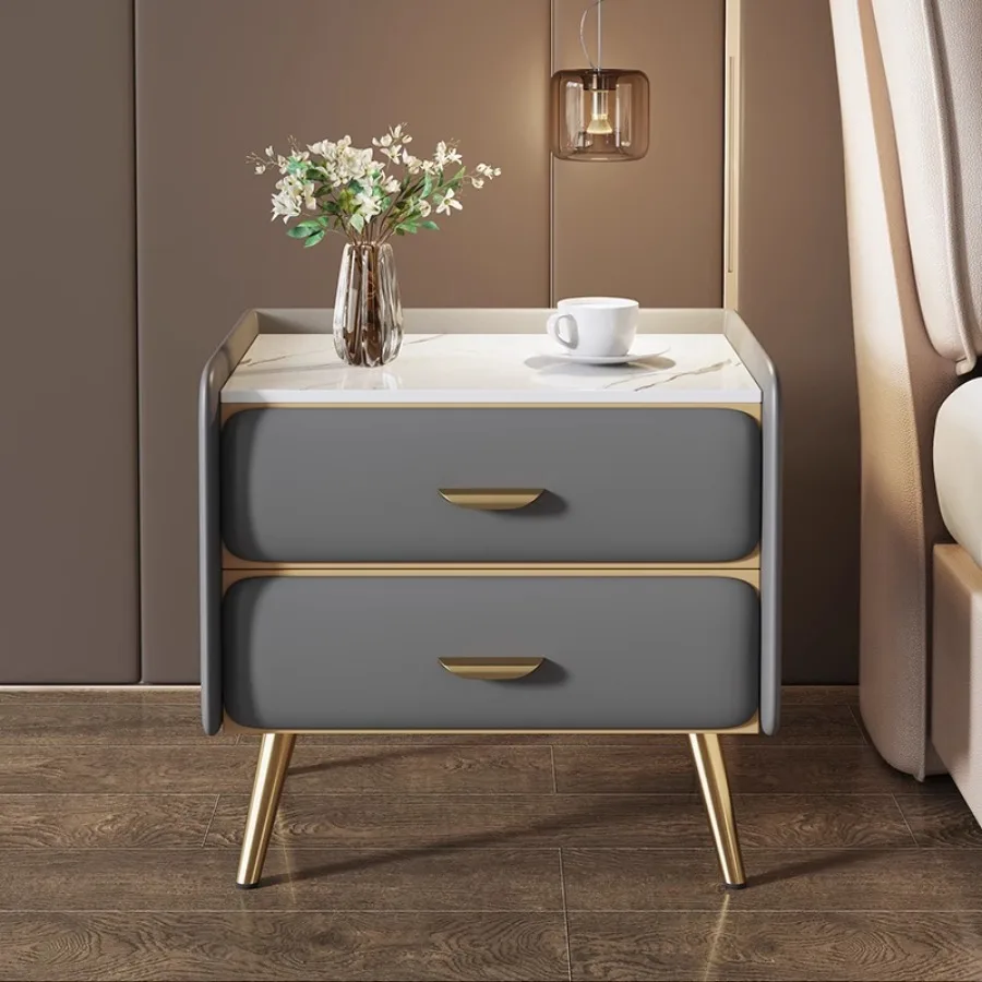 

Wooden Nightstands Bedroom Grey Gold Saving Bouquet Orgenizer Nightstands Small Nordic Minimalist Modern Decor Mesita Furniture