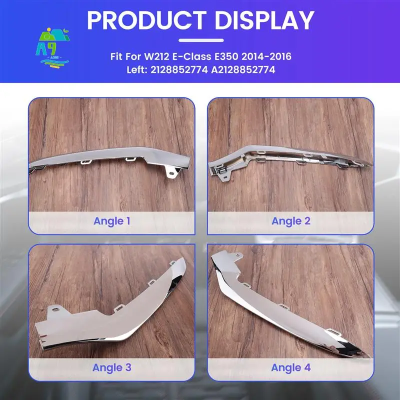 

A09E-Front Low Bumper Cover Trim, For Mercedes-Benz E-Class W212 E350 2014-2016 Bumper Lip Splitter