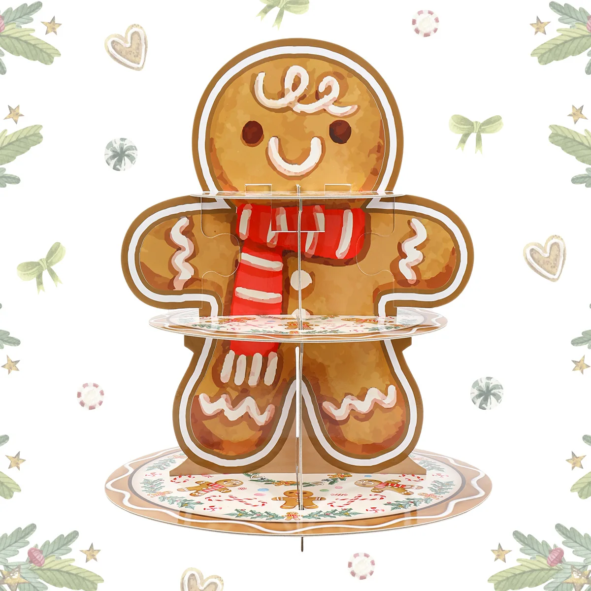 3 الطبقة كعكة عيد الميلاد حامل عيد الميلاد الديكور للمنزل 2025 كعكة الحلوى حامل عيد الميلاد زخرفة نافيداد ناتال السنة الجديدة هدية 2026 #3