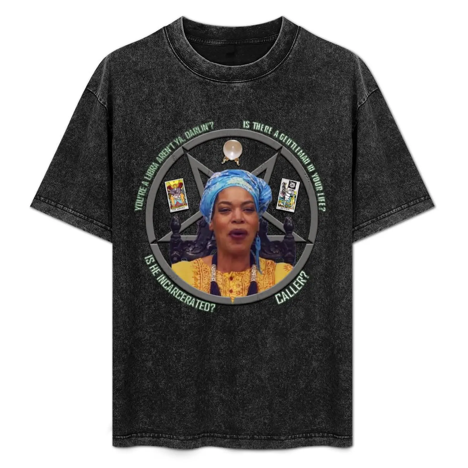 

Miss Cleo Knows All T-Shirt Fashion Pattern Printed Tee Shirt