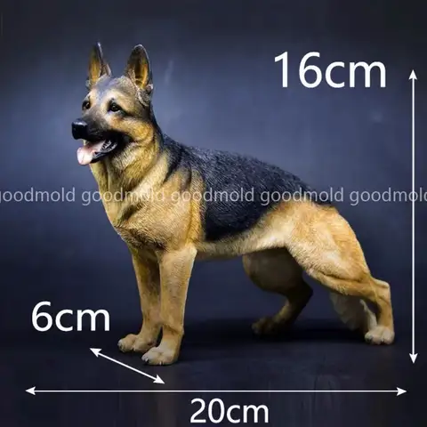 German Shepherd Dog Plaster Mould Simulation Animal Dog Epoxy Resin Mold Military Dog Souvenir Gypsum Clay Handmade Mold