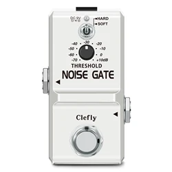 Clefly LN-319 Guitar Noise Gate Pedal Noise Killer Pedals Noise Suppression Effects For Electric Guitar Hard Soft 2 Modes