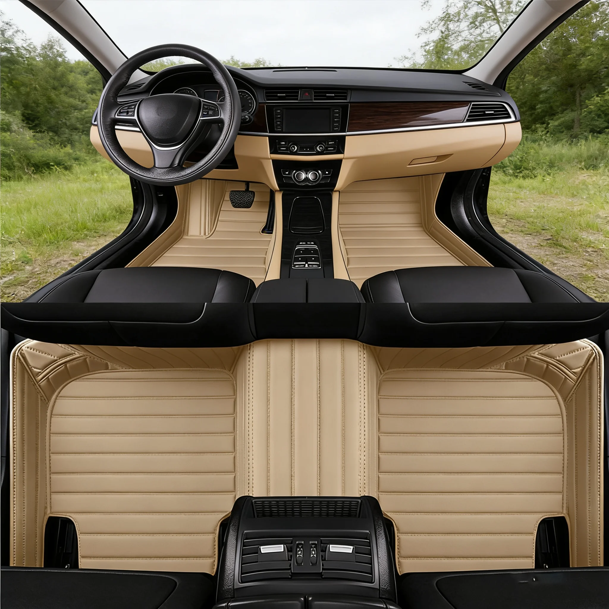 Custom Car Floor Mats ForMercedes W211 2008 ML W163 2003~2005 W212 2009~2012 W214 2024  W205 2015~2020 Auto Interior Accessories