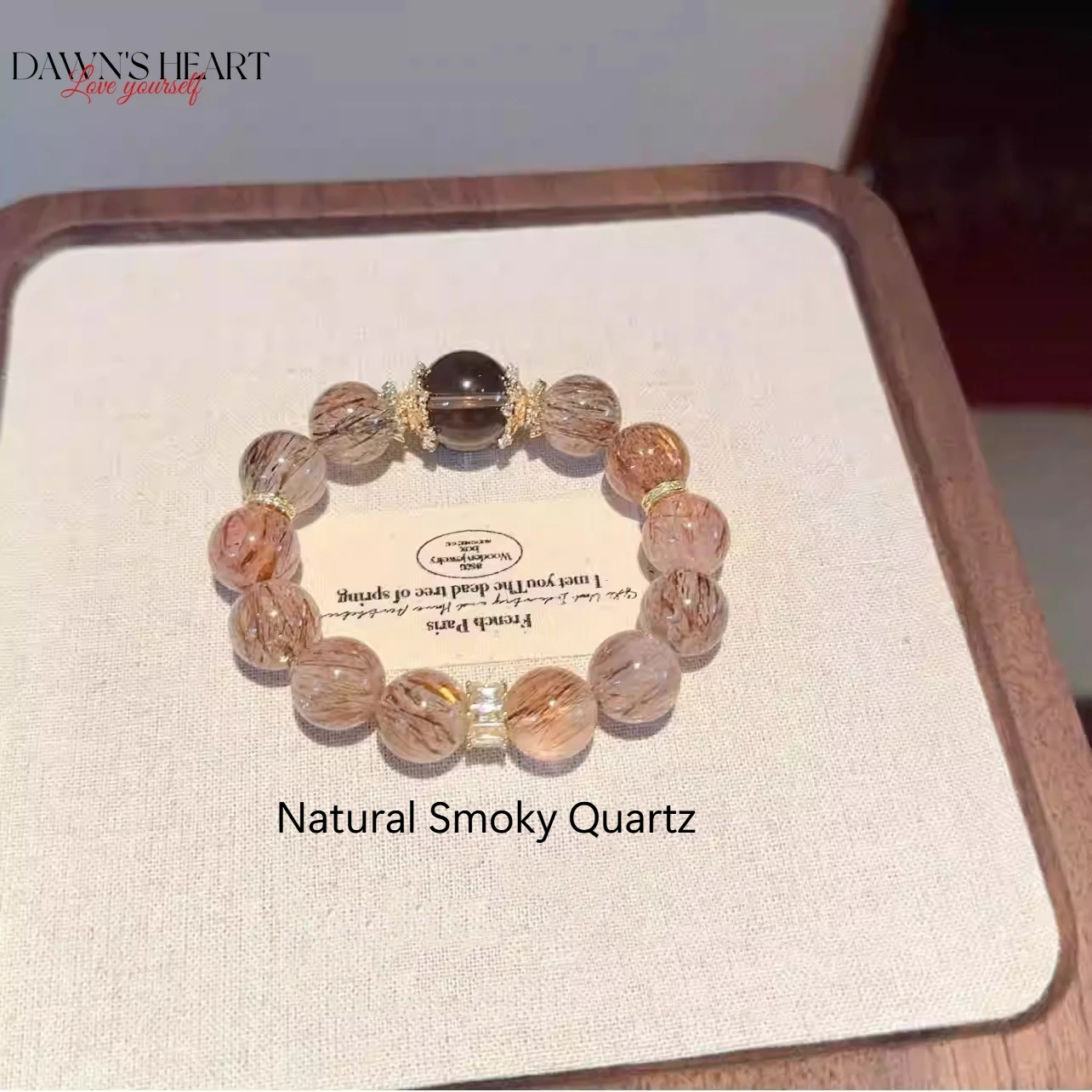 

Original Natual Smoky Quartz Crystal Diy Bead Bracelet 10-12mm Beads Jewellery Making Reiki Healing Energy Gemstone Bangles