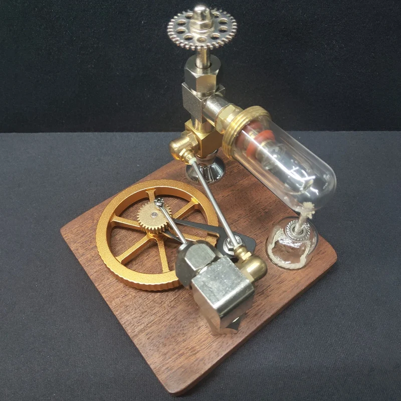 Modelo de motor Stirling de velocidad ajustable con volante Vertical, motor de experimento de Ciencia de potencia física, juguete para niños, regalo