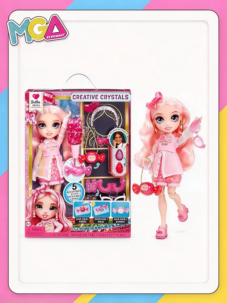MGA Rainbow High Creative Crystals Fashion Doll Set with Trendy Outfit Girls Collectible Gift