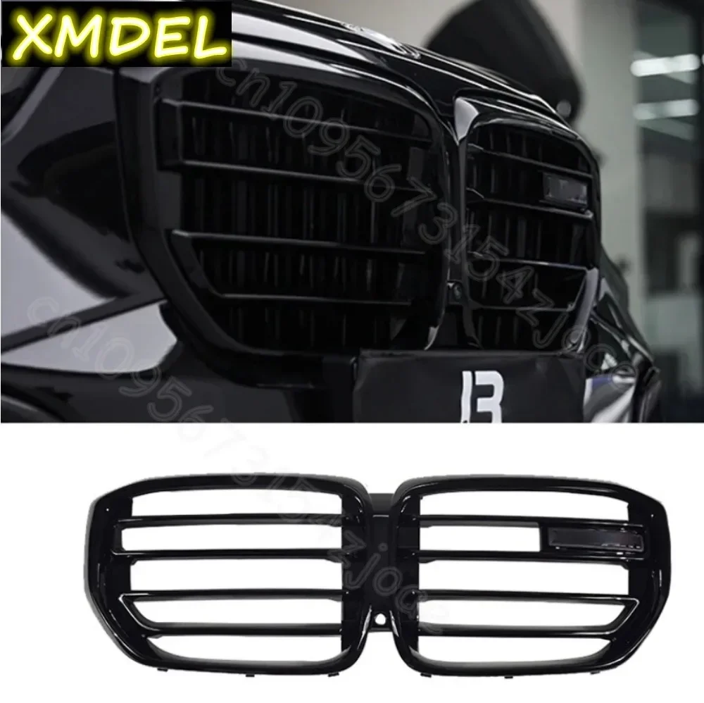 

For BMW G05 X5 LCI Upgrade to X5M Facelift 2018-2023/2024+ car styling Gloss Black Front Kidney Radiator Upper Bumper Grille