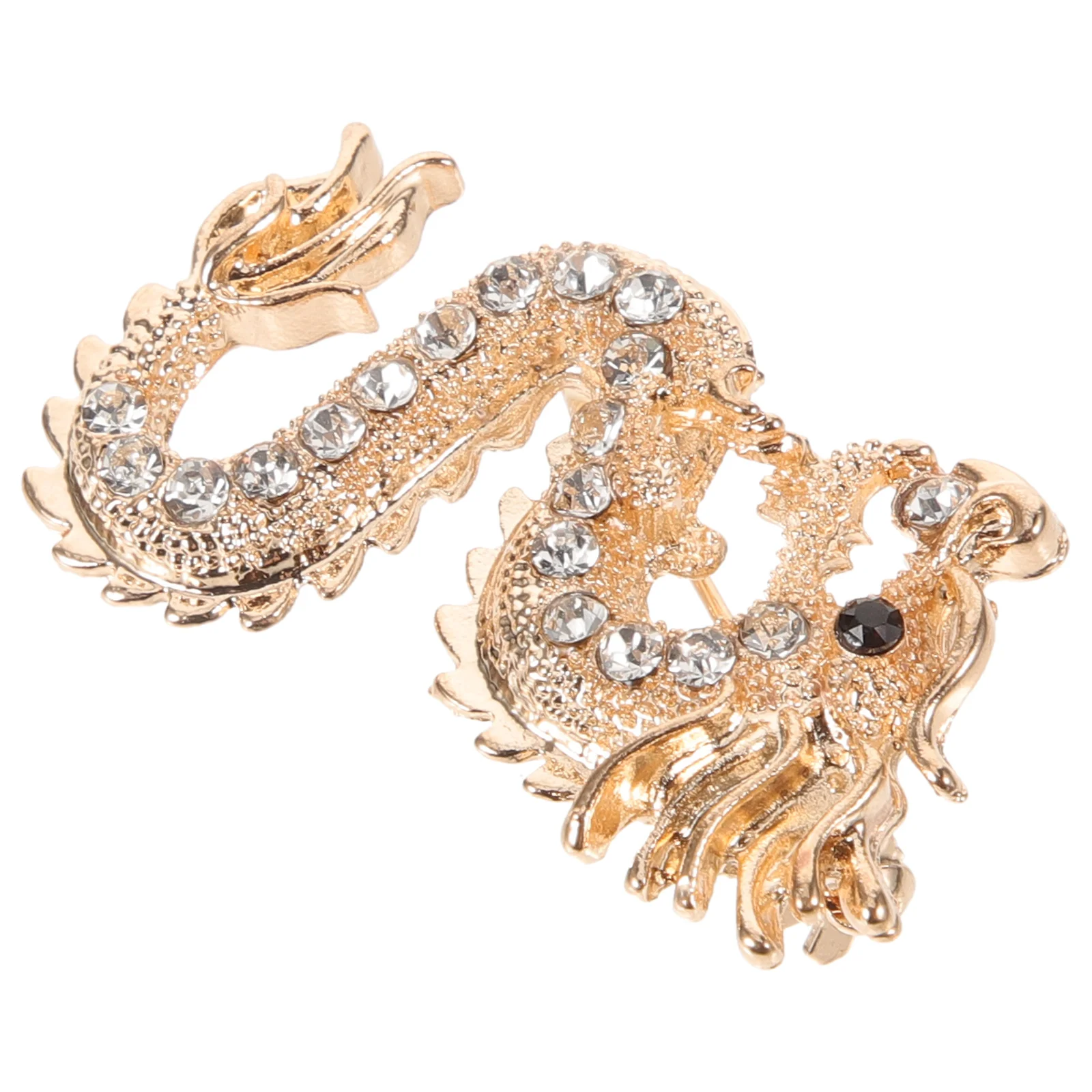 أنيقة التنين بروش دبوس معدني مجوهرات الزخرفية للملابس معطف سترة فستان حقيبة يد تسليط الضوء على المظهر هدية حفلة #6