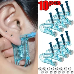 1-10Pcs Ear Piercing Gun Kit Disposable Healthy Safety Earring Piercer Tool Machine Kits Studs Nose Lip Body Jewelry Accessories