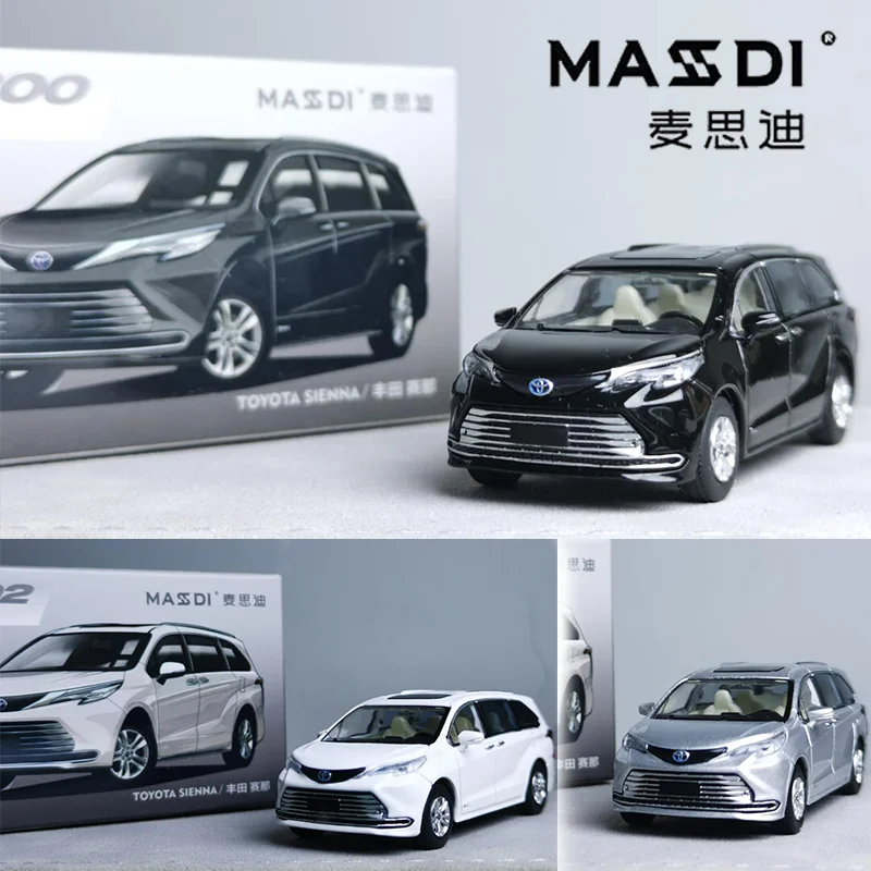 Neue Lager Masdi 1:64 Toyota Mvp Serie Sienna Hause Simulation Legierung Miniatur Statische Auto Modell Benutzerdefinierte Junge Spielzeug Geschenke Dekorationen