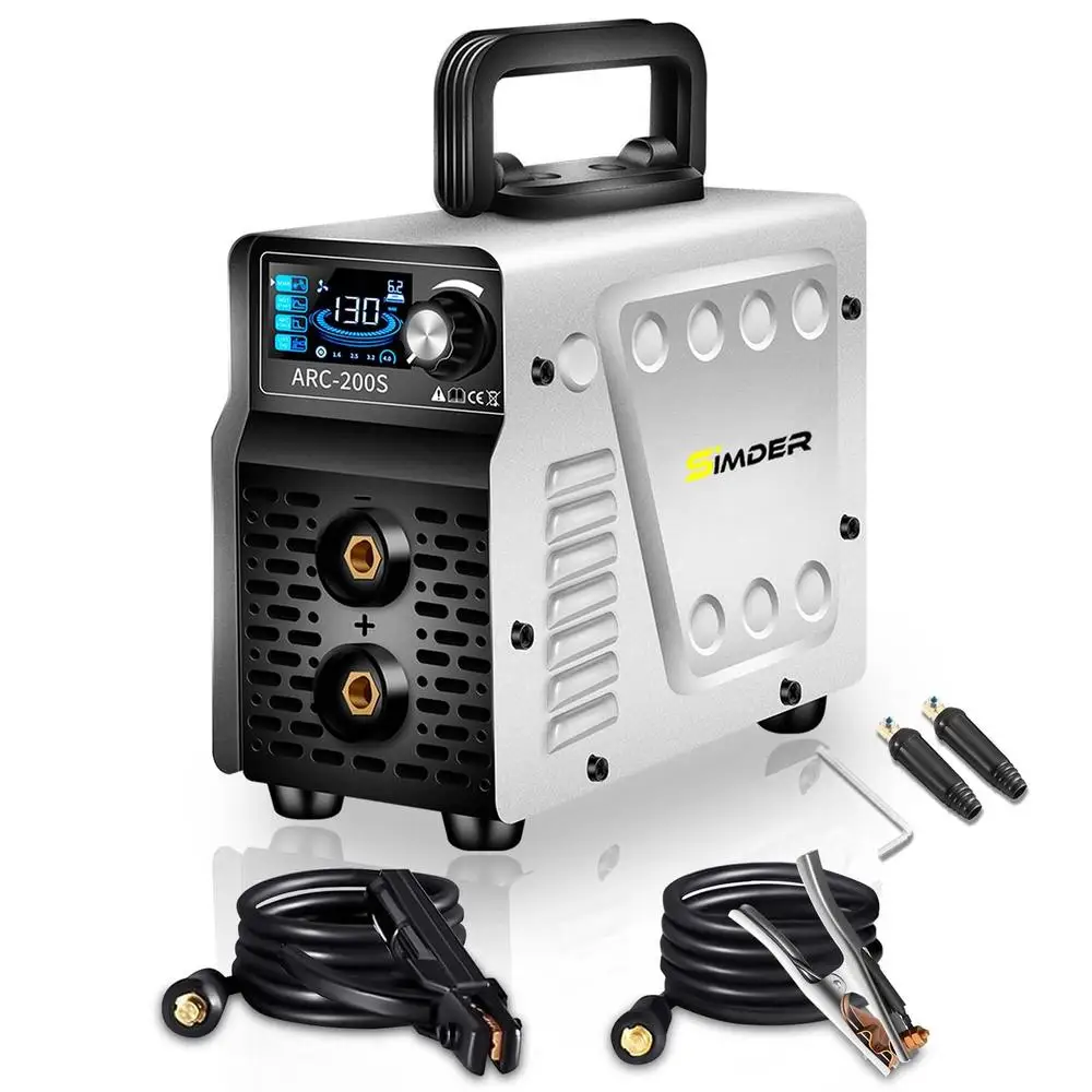 Portable 130A Mini Stick Welder 2-In-1 Welding Machine with LCD Display ARC200S