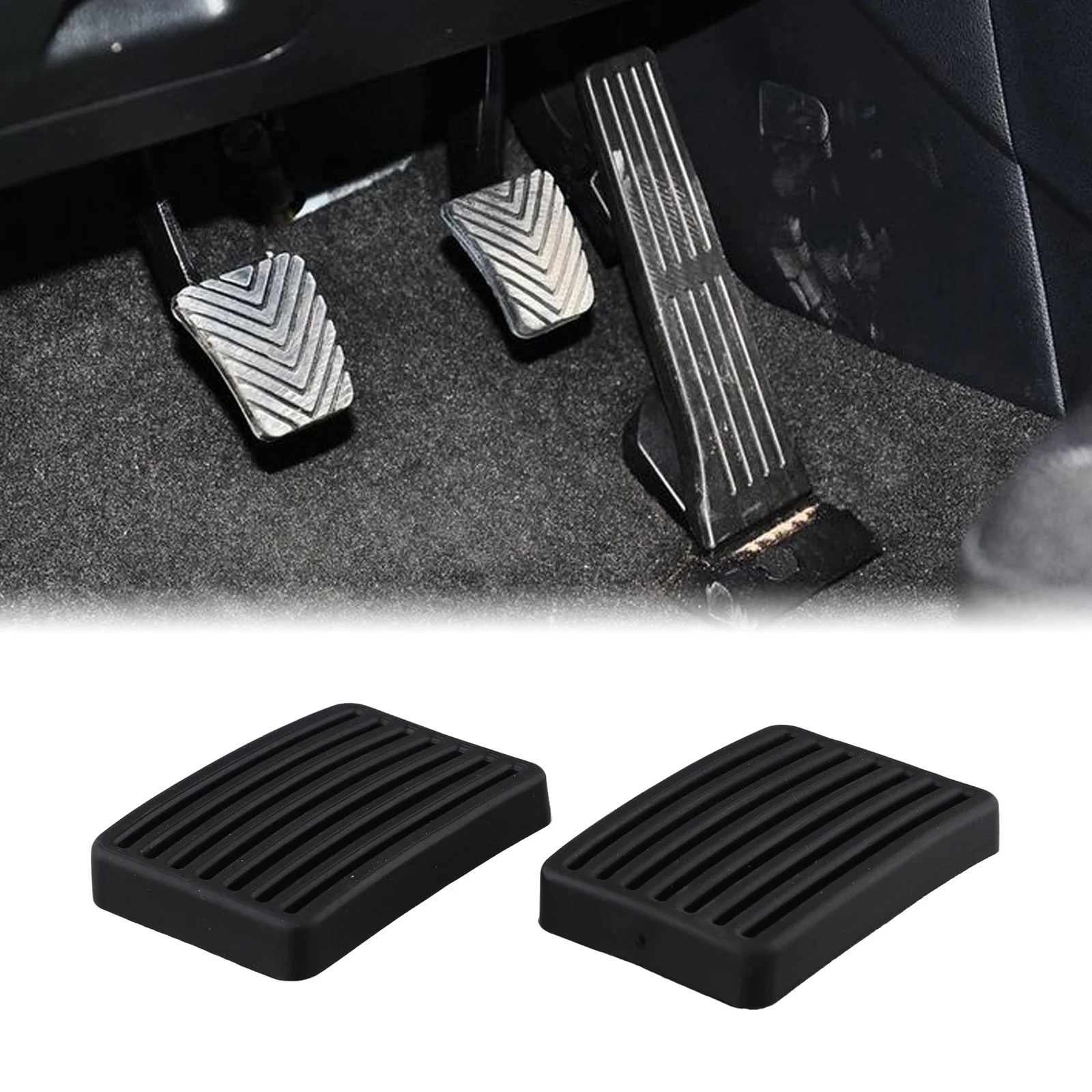 

For Kia Brake Pedal Pad Exterior Easy-to-install Eye-catching Rubber Sleek Stylish Vibrant Corrosion-resistant