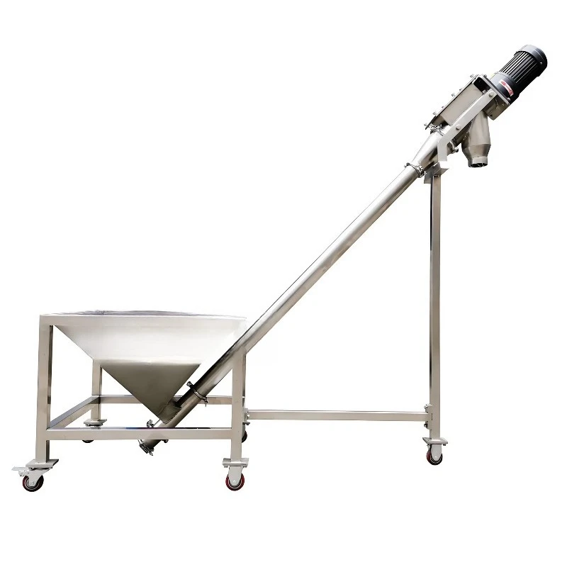 Granular powder flexible spiral conveyor