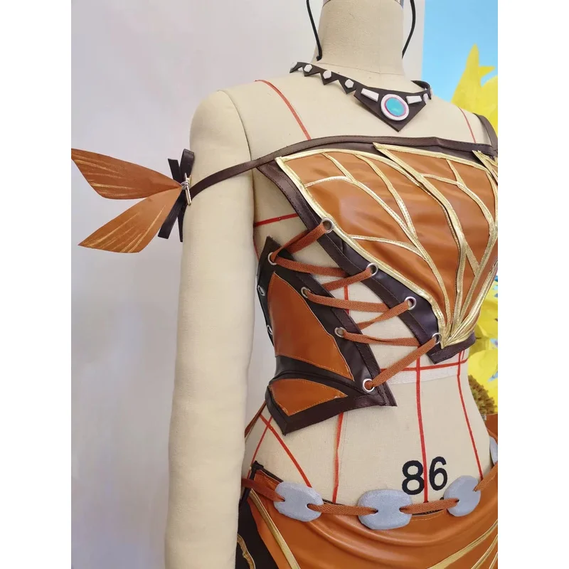 

Game: League Of Legends Cos Dress Suit LOL Nico Original Skin The Flower Psychic Suit And The Snake Tail Cosplay Costume Props