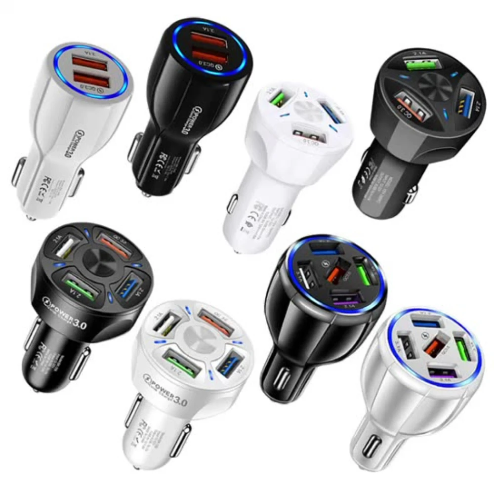 Car USB Charger High Speed Charger Fast Charge Chargers Type C Fast Charging For Mobile Phones Cell Phone iPhone Xiaomi Samsung