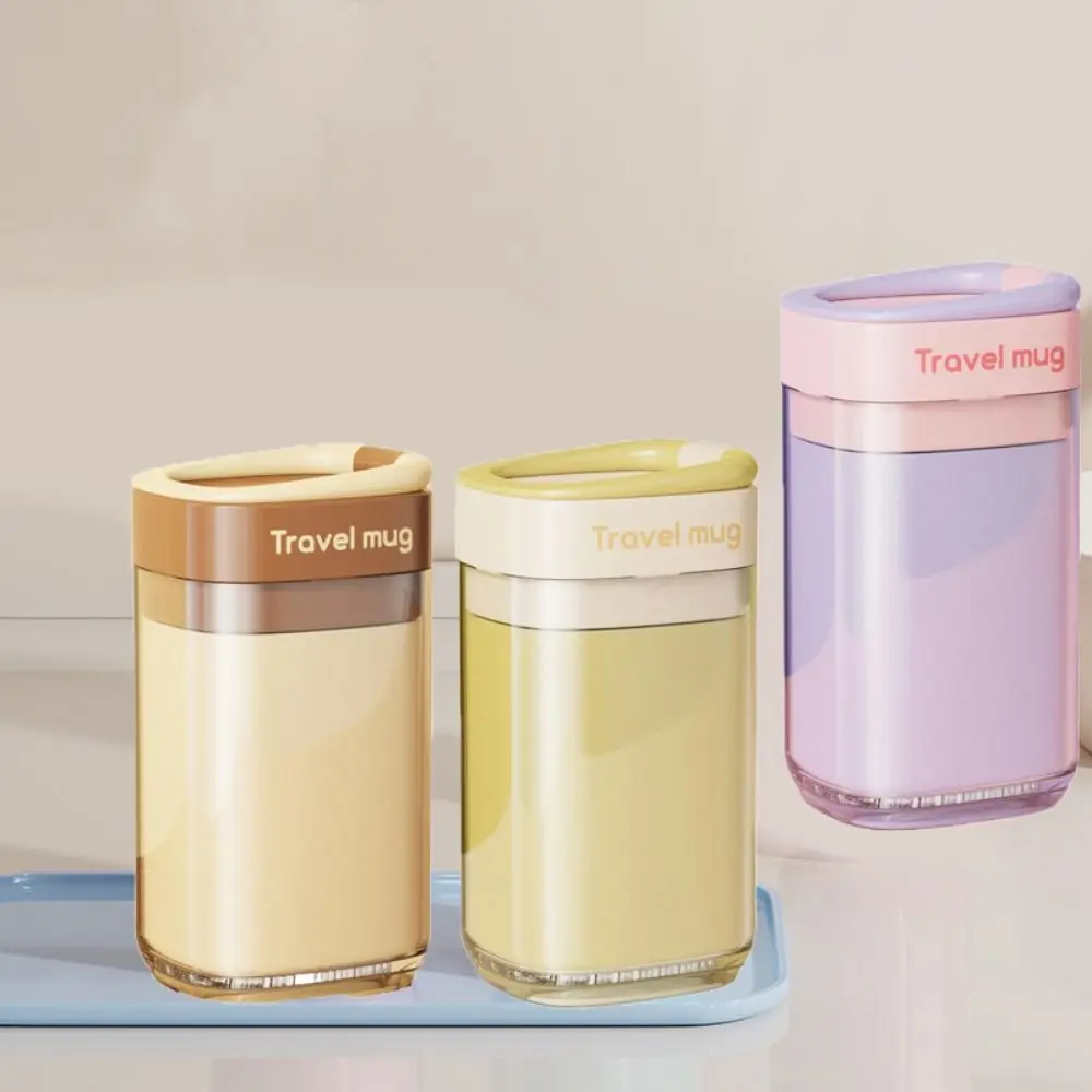

Plastic Dopamine Travel Wash Cup Large Capacity Lightweight Travel Water Cup with Folding Toothbrush Drainable Mouthwash Cup