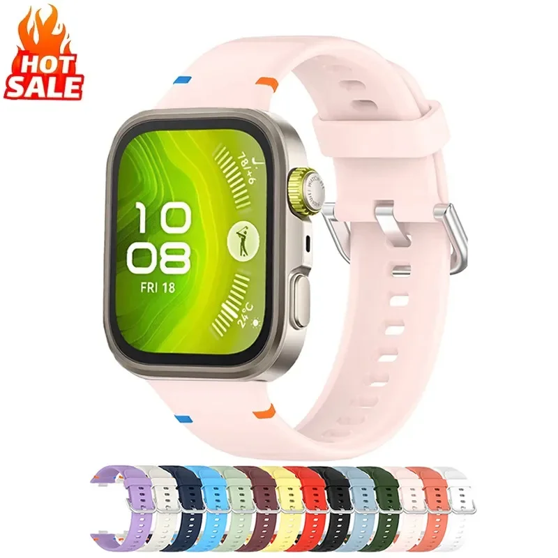 Ремешок для Huawei Watch Fit 4 Pro Fit3, спортивный силиконовый ремешок для часов, сменный ремешок для умных часов, браслет для Huawei Fit 4 3 Correa