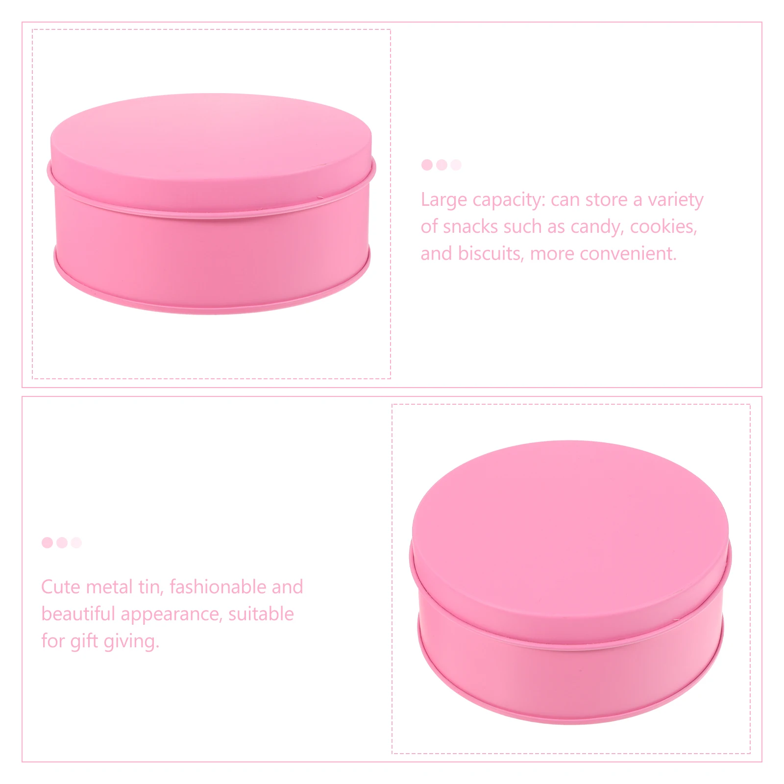 

6 Pcs Gift Packaging Storage Box Jar Festive Cookie Tins Container Canister Candy with Lids Airtight Cover