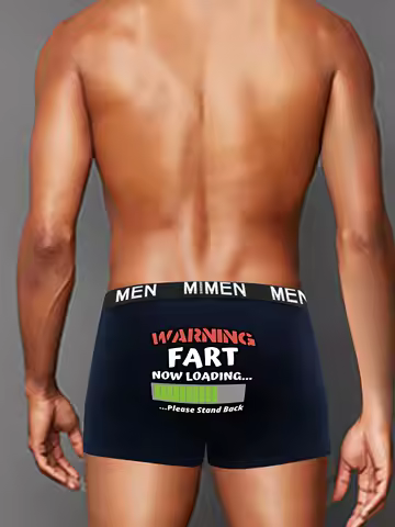 Men's Boxer Briefs with Funny Prints - Comfy Boxer Shorts in M/L/XL