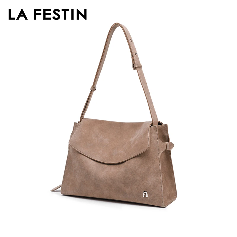 LA FESTIN Original Brand Women\'s bag 2025 New Leather Shoulder Crossbody Bag Tote Bag Designer Luxury Bag Large Capacity Handbag