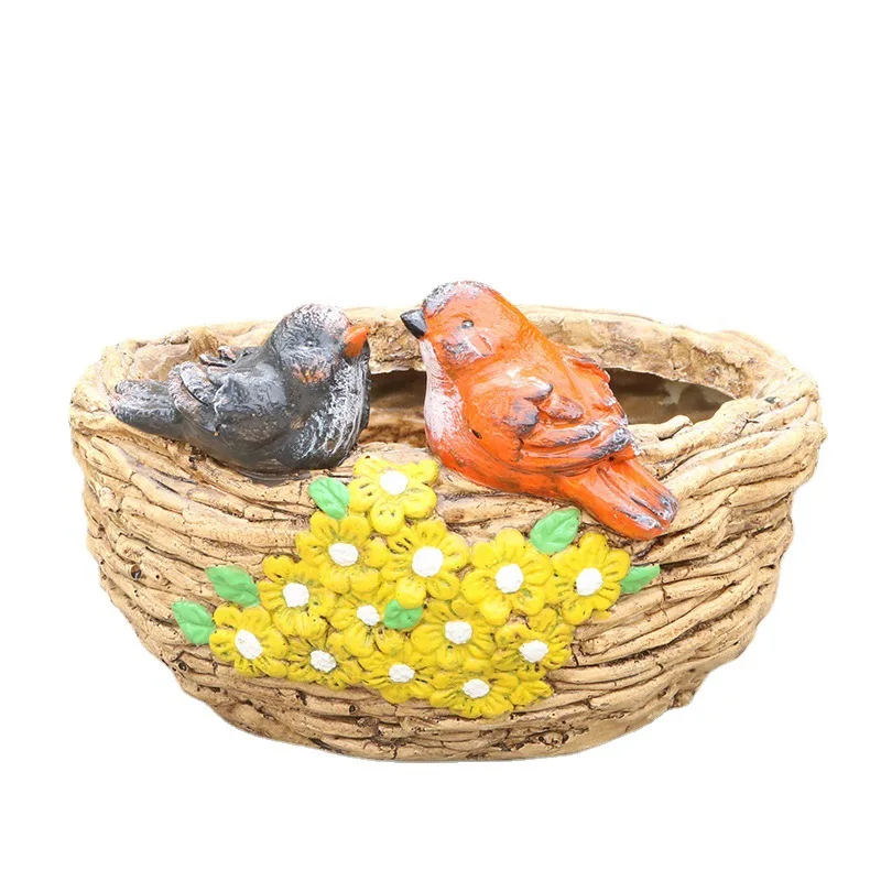 Turtle bird animal ornament succulent flower pot creative courtyard garden decoration outdoor balcony personalized sculpture