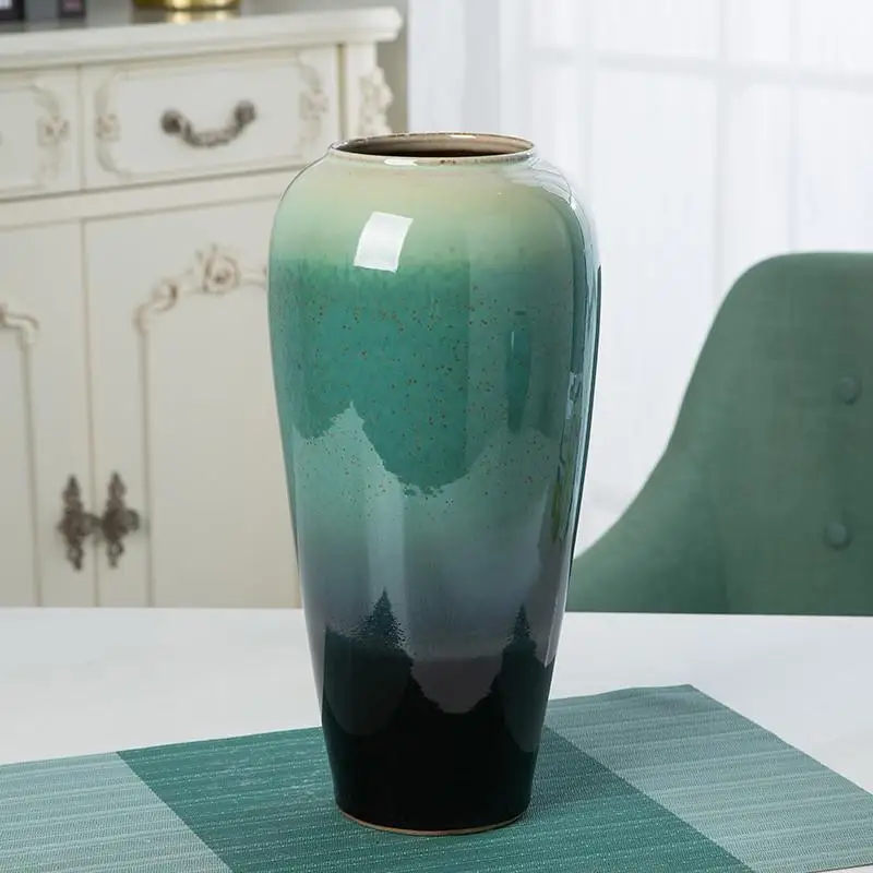 

Новая китайская ваза для цветов в стиле Слэш-арт, декоративный элемент для гостиной, гидропонный цветочный горшок, винтажный глиняный кувшин для цветов