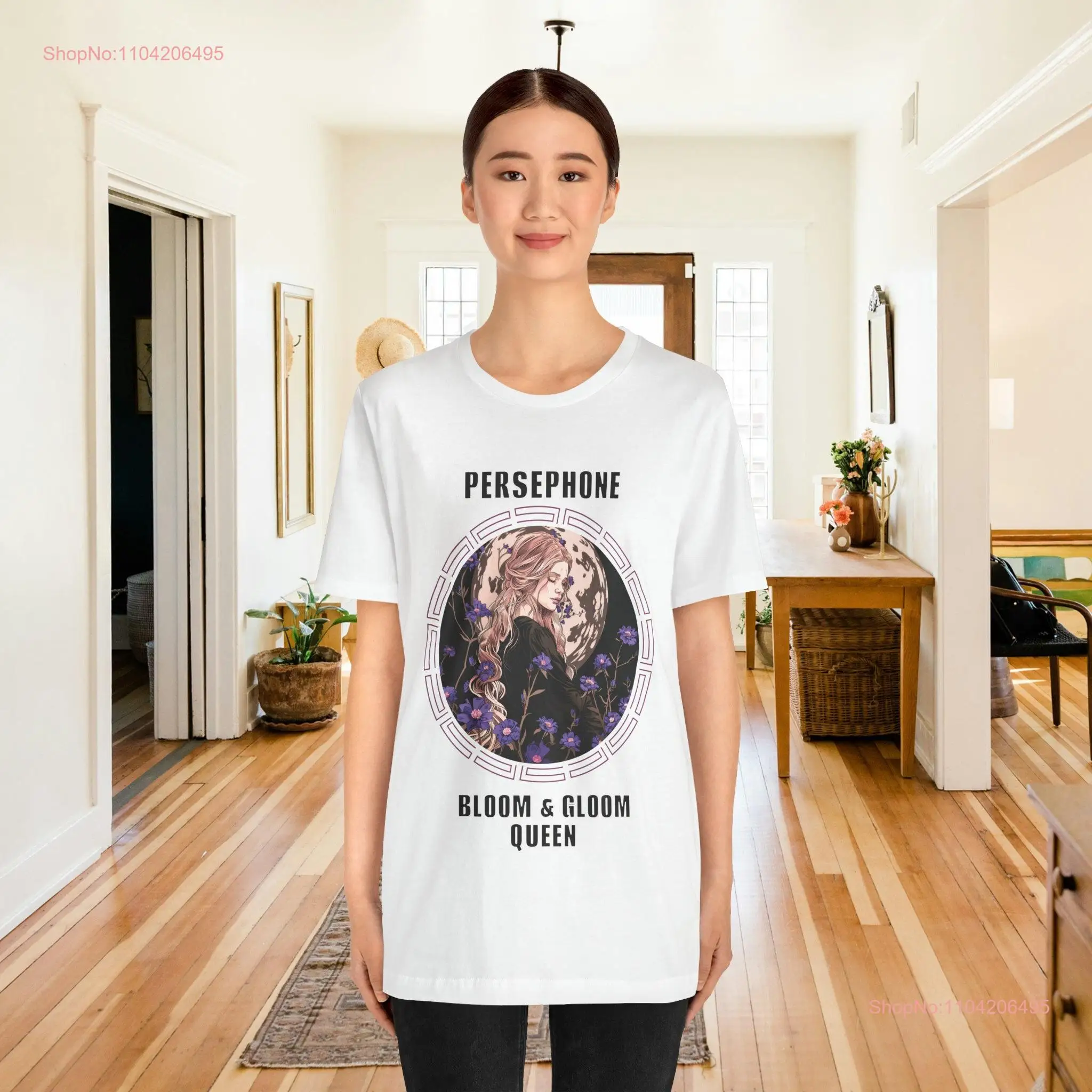 Persephone T shirt Greek Goddess ancient mythology cotton tee long or short sleeves