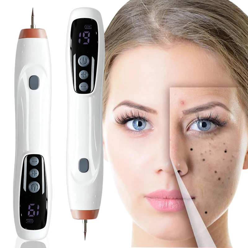 Caneta de plasma profissional, caneta de remoção de tatuagem a laser, tela led de 19 níveis, portátil, fibroblasto, etiqueta de sardas faciais, ferramenta de remoção de verrugas
