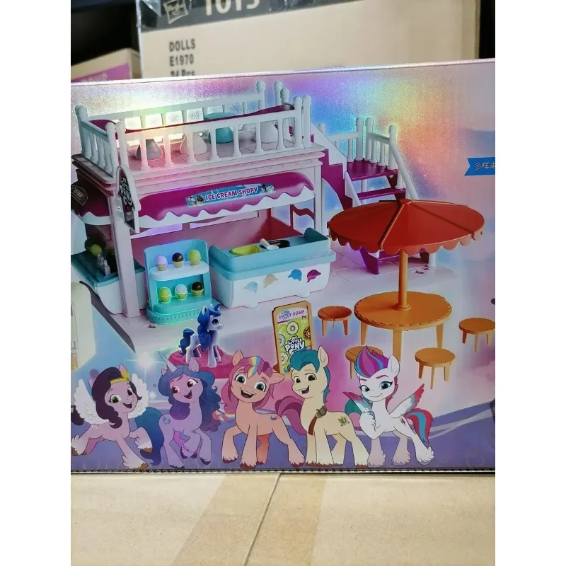هاسبرو ماي ليتل بوني آيس كريم هاوس تجميعها لعبة مجسمة مجموعة ألعاب شخصية أكتون فتاة بنين لعب منزل هدية عيد ميلاد