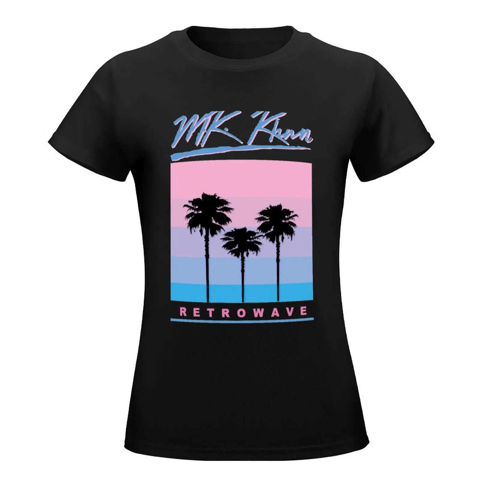 Retrowave Skyline T-Shirt female funny shirts graphic tees workout t shirts for Women