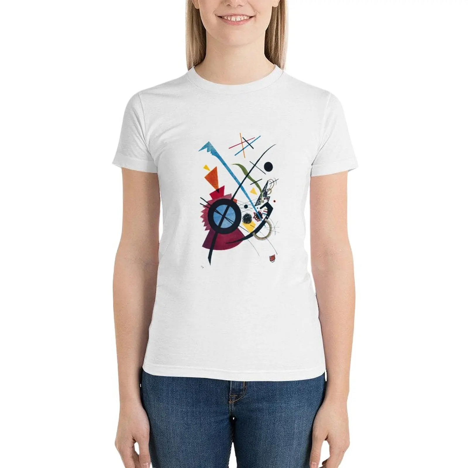 Wassily Kandinsky Violet Abstract Art t-shirt hippie vestiti estetici camicie graphic tees camicette estive da donna 2024