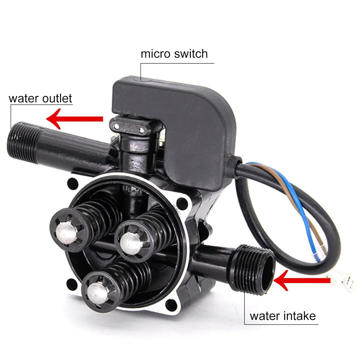 1pc 2900PSI 2500W Water Pump High Pressure Cleaning Machine Car Washing Pump Self Priming Pump Cleaning Sprayer Car Washer Pumps