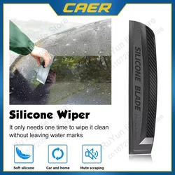 CAER Soft Silicone Car Window Handy Squeegee Non-Scratch Auto Glass Water Wiper Drying Blade Clean Scraping Cleaner Scraper Tool