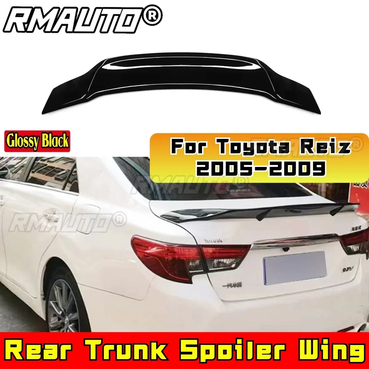 For Toyota Reiz 2005-2009 Car Rear Spoiler Rear Trunk Spoiler Wing Rear Trunk Spoiler Body Kit Car Accessories