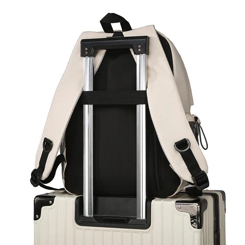 Backpack Water-resistant Large-capacity Backpack Commuting Travel Lightweight Multiple Pockets Fashionable Simple