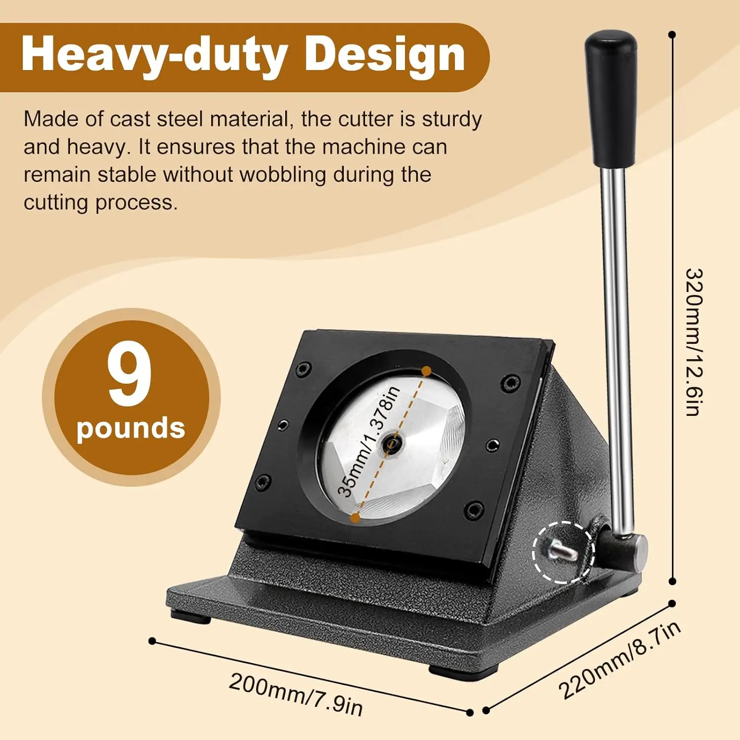 25 مللي متر/32 مللي متر/75 مللي متر زر الة قطع الورق الرسومات لكمة القاطع 1 \ u201d شارة القاطع دائرة القاطع لكمة لصنع شارات Photopaper أ #4