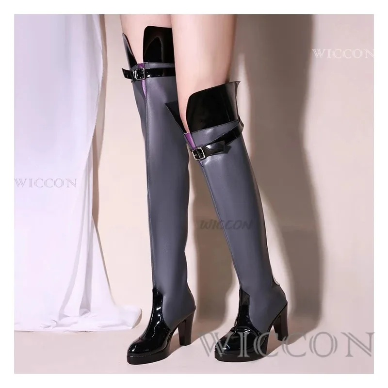 Acheron Cosplay Game Honkai Star Rail  Cosplay Costume Dress Wig Shoes Full Set Women Role Play Carnival Party Clothes Acheron