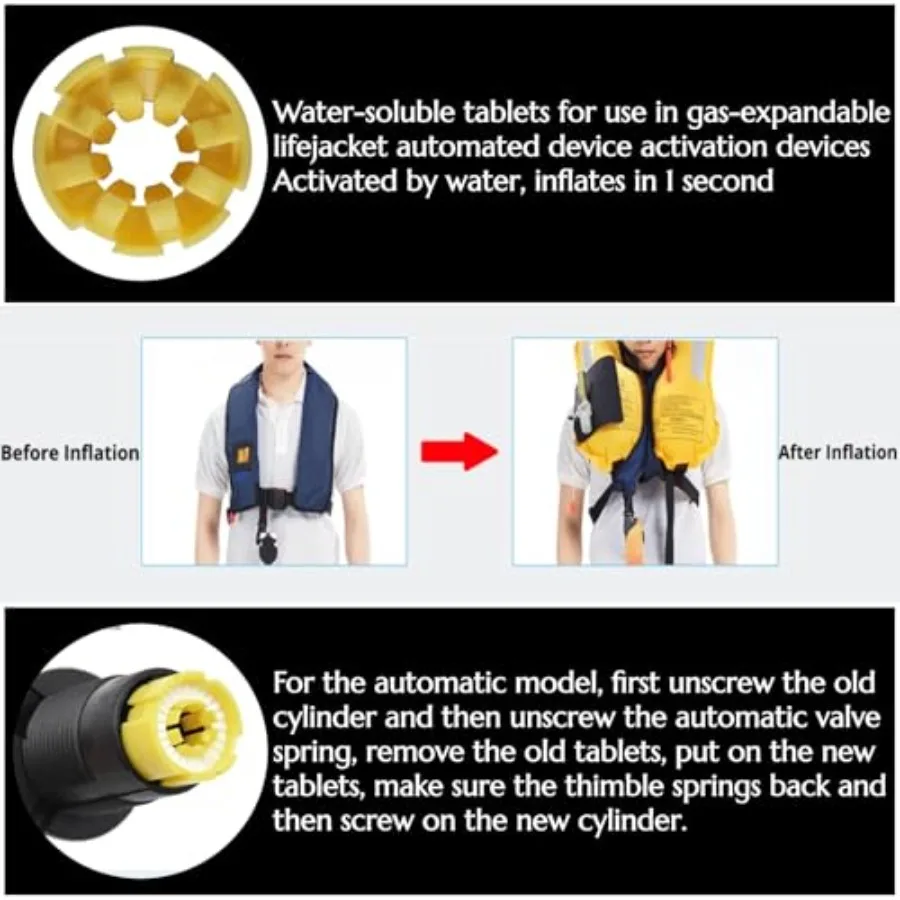 نفخ بكرة استبدال نفخ الحياة Jat سترة استخدام حبوب المحمولة جودة البلاستيك الحياة Jats وسترات ملحق بسيط