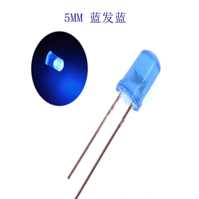 100 Stück 5 mm Leuchtdioden F5 LED-LEDs: Weiß, Rot, Grün, Blau, Gelb, Lila, Rosa (1000 Stück)