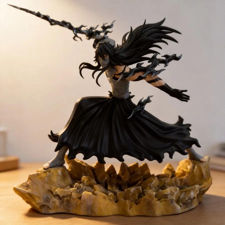 

24cm Bleach Ichigo Kurosaki Mugetsu Form 2.0 GK Figure Desktop Computer Case Decoration Anime Statue