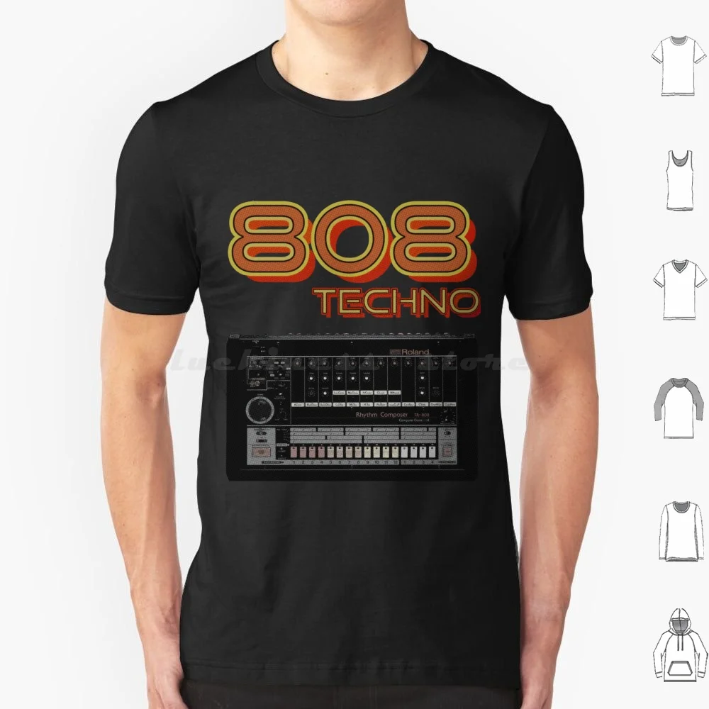 Tr-808 camiseta Techno talla grande 100% algodón Tresor Berlin Techno Berghain Alemania música de baile Cool Cult Festival Retro icónico