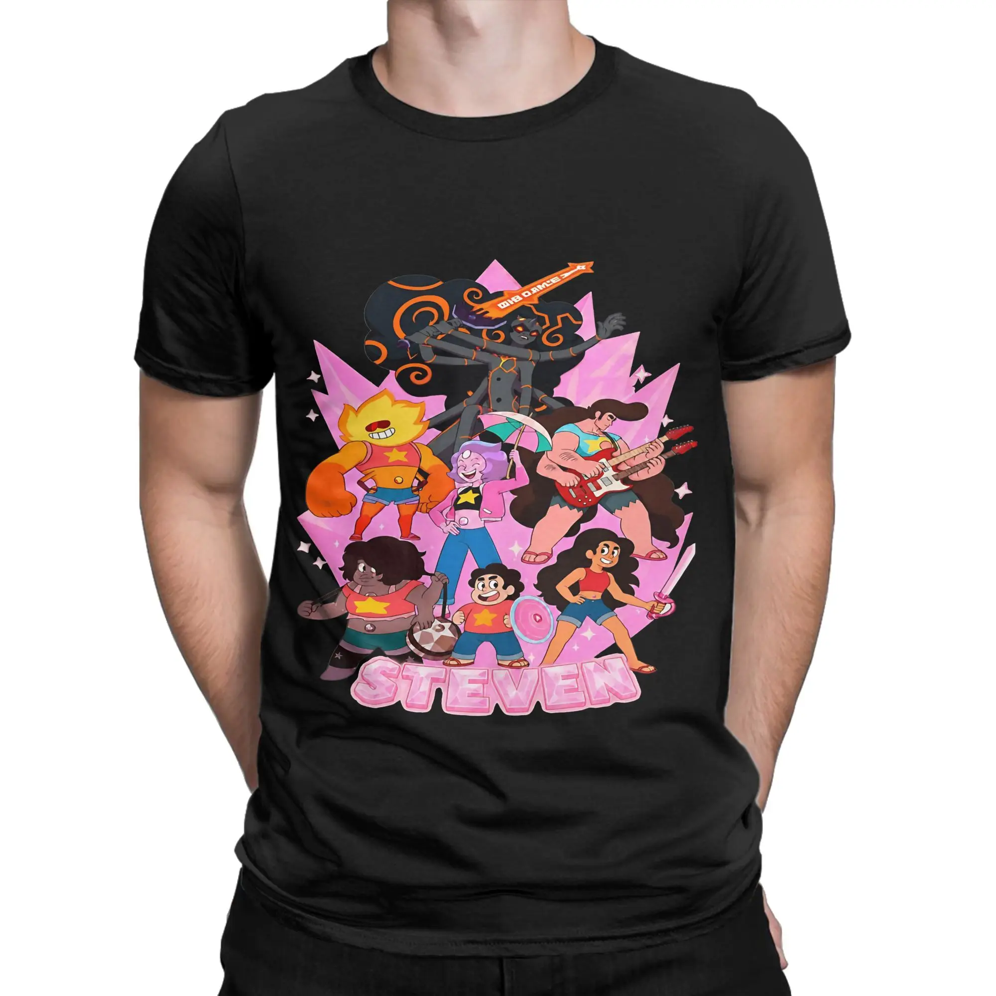 Steven Universe  His Legendary Fusions Oversized Funny 100% Cotton T-Shirt Steven Universe Tees Tops For Men
