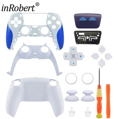 Imagen 1 del producto Para el Controlador de PS5, Versión Estándar, Reemplazo de Panel Táctil, Cubierta Frontal y Trasera, Joystick, Botón Azul BDM-010/020/030/040/050