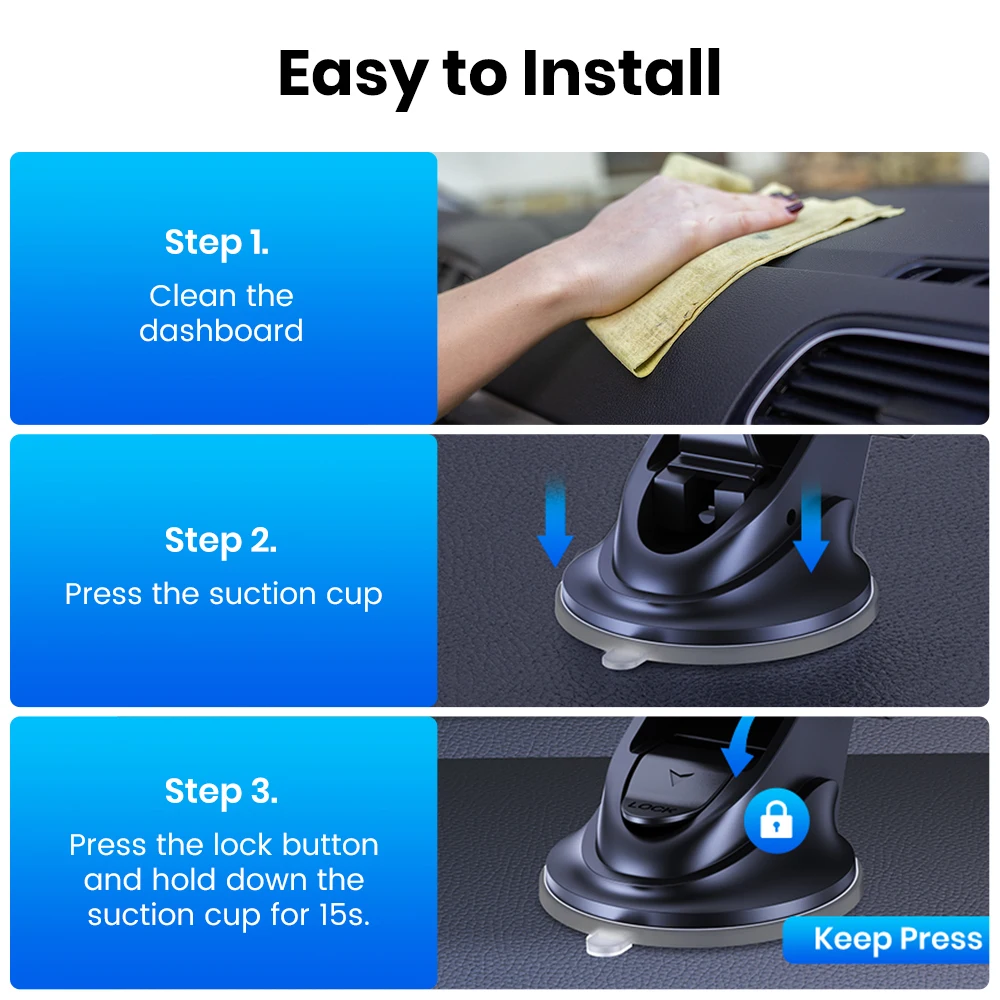 TOPK Metallhaken Schwerkraft-Autotelefonhalterung Lüftungsclip Auto-Lock-Halterung für iPhone 15 14 Samsung Xiaomi Auto-GPS-Halterung – Detail 14