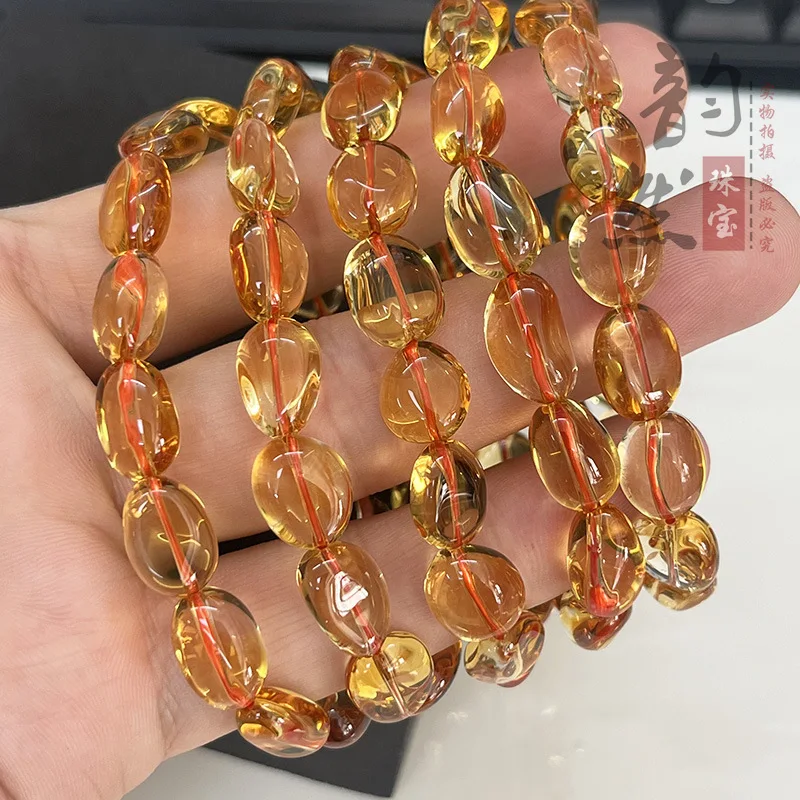 

Natural Brazilian Citrine Irregular Sugar Cube Bracelet Necklace Freeform Loose Bead Jewelry Accessories