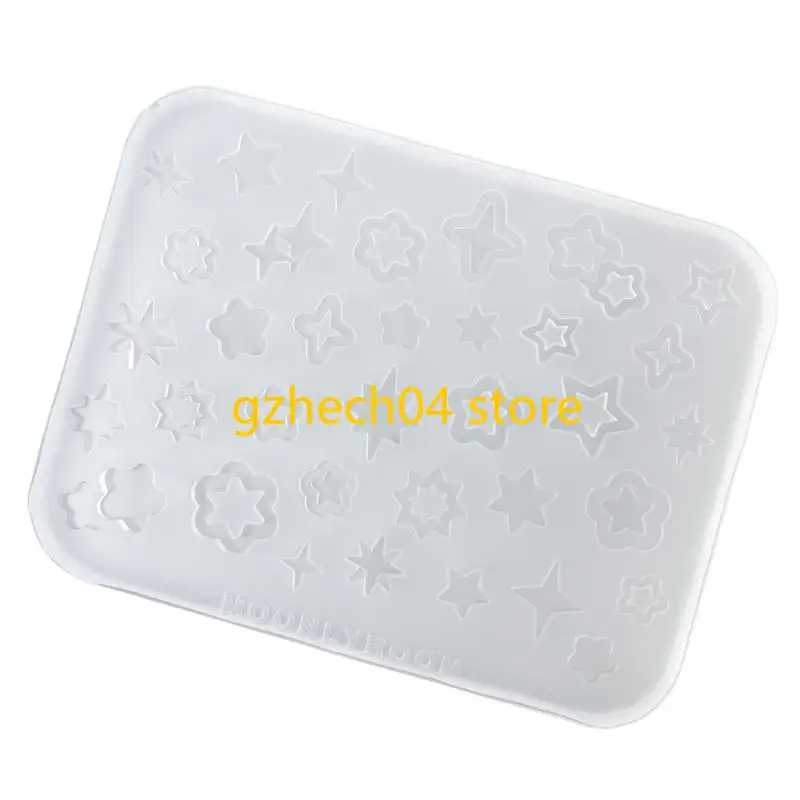 

D55D-проектирование ногтей Силиконовые формы со звездной формой ручной работы для дома