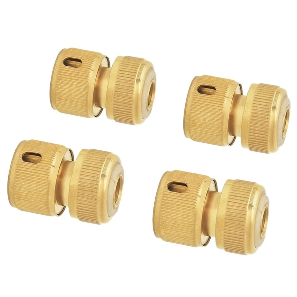 High-Quality Brass Garden Hose Quick Connectors Leak Easy To Use For Outdoor Lawn Irrigation Water Pipe Joint Home Garden Parts
