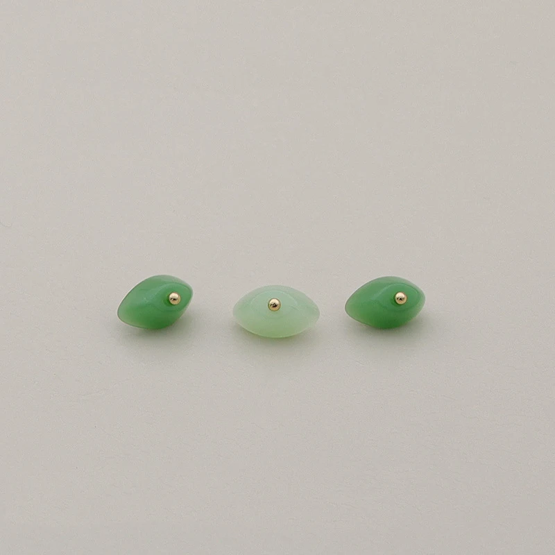 Imitation Jade Beads Button Retro Lotus Pumpkin Cheongsam Button For DIY Chinese Style Clothing Hanfu Shirt Sewing Accessories