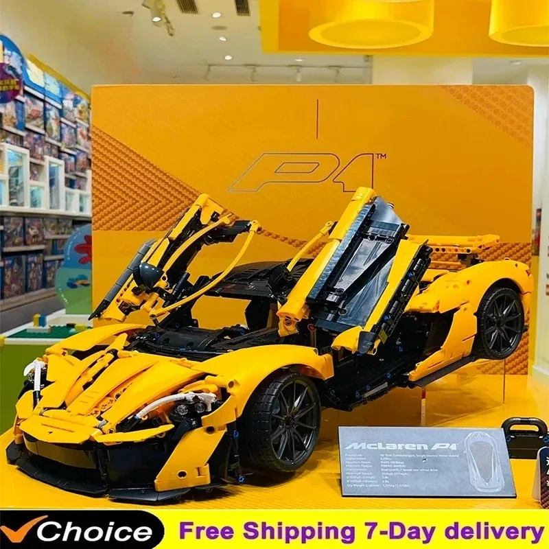 

Новинка 2025 года, модель P1 Super Racer, блоки 1:8, сборные блоки для детских рождественских подарков, технические игрушки